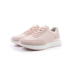 03-YH316-2 PINK Кроссовки женские (натуральная кожа)