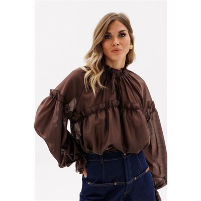 Блуза EOLA 2936 шоколад