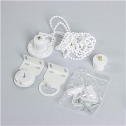 Штора рулонная «Тропики», блэкаут, 90×200 см, белая