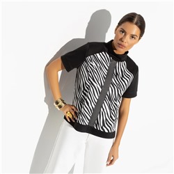 Водолазка с экокожей, Фирменное приветствие (magic)