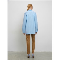 Голубая рубашка oversize