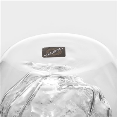 Стакан с двойными стенками Magistro «Дуо. Вулкан», 250 мл, 9.3×10 см, стекло, прозрачный