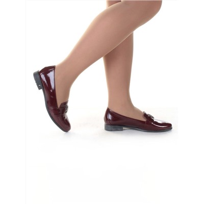 03-DMQN15-3 WINE Полуботинки женские (натуральная кожа)