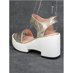 08-QL6989-1A WHITE Босоножки женские (натуральная кожа)