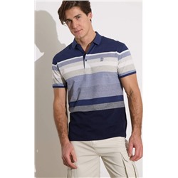 Футболка-поло F211-07-564b blue