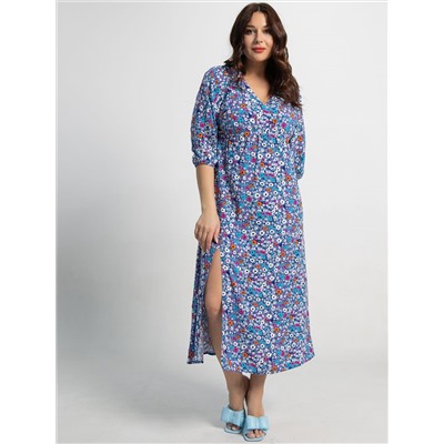 Платье Неповторимая (голубое) П15501-34М