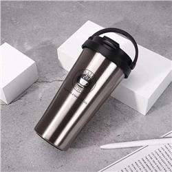 Термокружка для напитков Cafe Style серебро 500мл