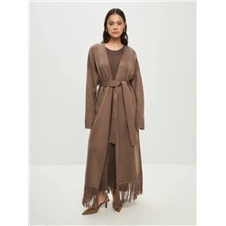 Кардиган с бахромой BEVERLY, Шоколад