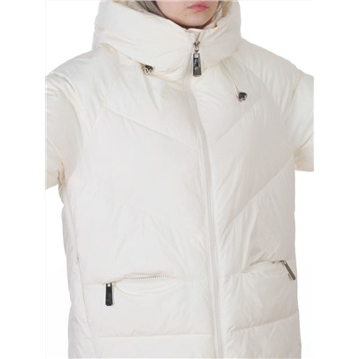 8808 MILK WHITE Куртка зимняя женская (150 гр. холлофайбер)
