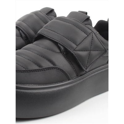 03-YH462-3 BLACK Полуботинки спортивные демисезонные женские (натуральная кожа)