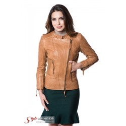 Куртка кожаная ARBEX F147 tan
