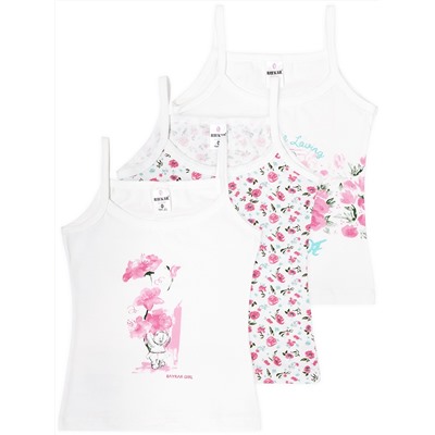 4502 майка для девочек многоцвет (BAYKAR)