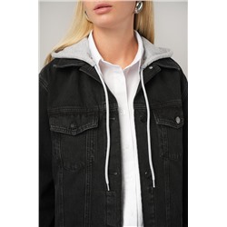 Женская джинсовая куртка с капюшоном Happyfox