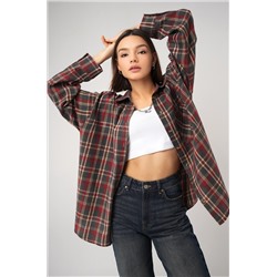 Рубашка женская в клетку Happyfox