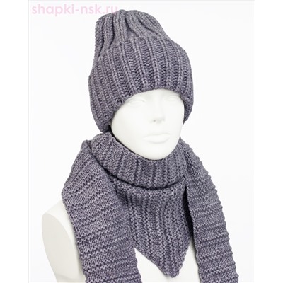 LS 57 PL 57 Комплект женский флис (колпак+косынка) (56-58)