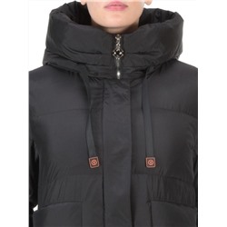 8966 BLACK  Пальто зимнее женское CLOUD LAG CAT  (200 гр. холлофайбер)