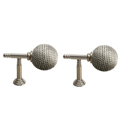 Держатель для штор CAPPIO KS100, однорожковый, цвет хром, 2 шт.