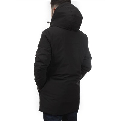2182 BLACK Куртка мужская зимняя облегченная (130 гр. холлофайбер)