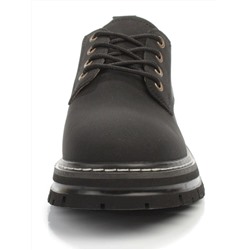 03-P8204-2 BLACK Полуботинки женские (натуральная кожа, нубук)