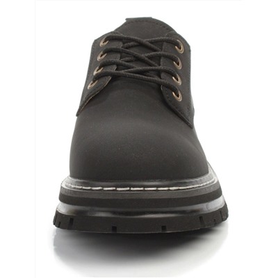 03-P8204-2 BLACK Полуботинки женские (натуральная кожа, нубук)