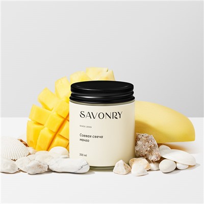 Свеча ароматическая соевая МАНГО, 200мл