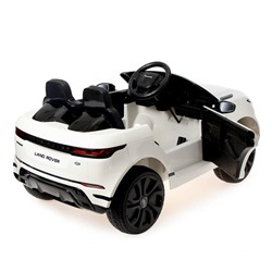 Электромобиль Range Rover Evoque, кожаное сиденье, EVA колеса, цвет белый