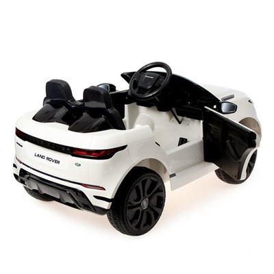 Электромобиль Range Rover Evoque, кожаное сиденье, EVA колеса, цвет белый