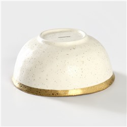 Салатник Magistro Poursephona, 1 л, d=17.5 см, фарфор, бежевый