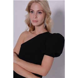 11422 Платье чёрное асимметричное (остаток: 44-46)