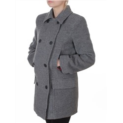 NWa0137-1 GRAY Полупальто демисезонное женское (шерсть)