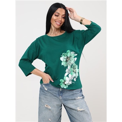 Мимулус - футболка зеленый