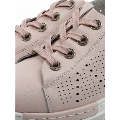 03-YB13-3 PINK Полуботинки летние женские (натуральная кожа)