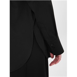 Блузка чёрная с карманом