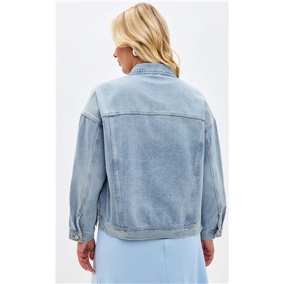 Куртка джинс F112-1209b l.blue