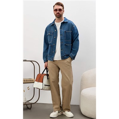 Куртка джинс F611-1243 middle blue