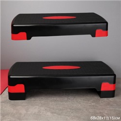 Степ платформа для фитнеса Woohooo StepFit S1 / 68см / красный / уп 5