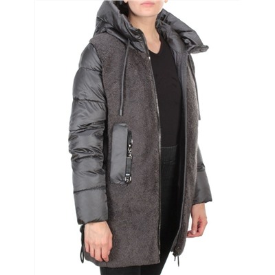 D6816 DARK GRAY Куртка зимняя женская  KARERSITER (200 гр. холлофайбера)