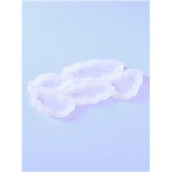 Форма для леденцов «Облачка», силикон, 15×10.5×0.7 см, 5 ячеек, белая