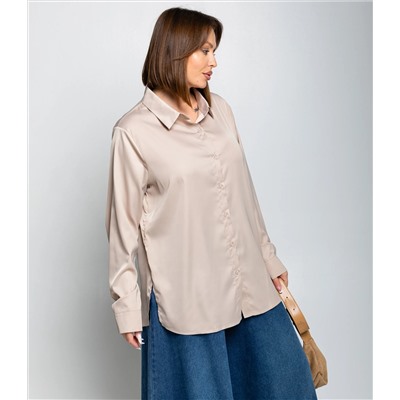 Рубашка #ОКТ085005, бежевый
