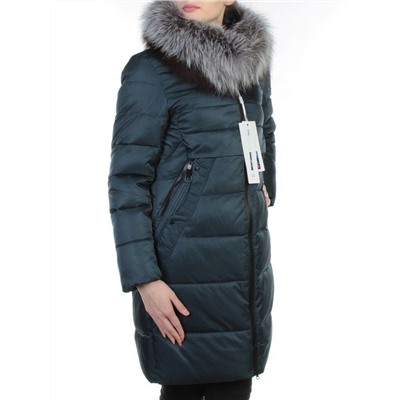 352 DK. GRAY Пальто зимнее с чернобуркой OMMEITT