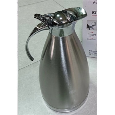 Термос кувшин 2 л металл / держит тепло до 6 часов / 720657 /уп 24/