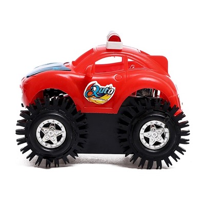 УЦЕНКА Машина-перевёртыш «Кабриолет», работает от батареек, световые эффекты, МИКС