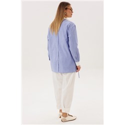 Костюм брючный 5052 голубой