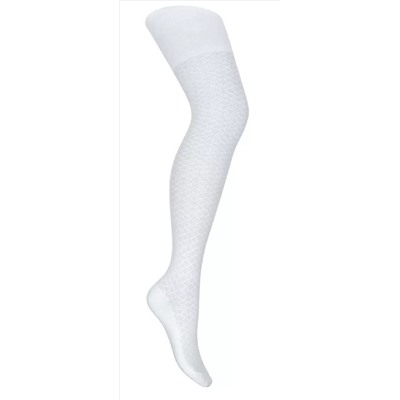 Колготки Лукоморье 180 бел Сетка Ромб М