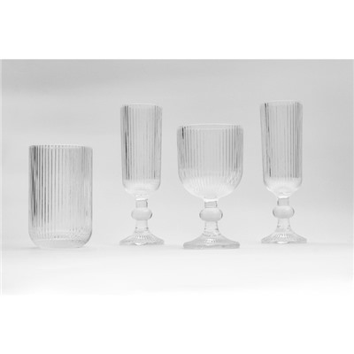 Бокал для вина Magistro «Грани», 250 мл, 8×14.5 см, стекло, прозрачный