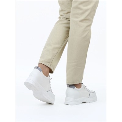 03-A331-3 WHITE Полуботинки спортивные женские (натуральная кожа)