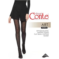 CONTE ART Колготки женские с рисунком «буквы»
