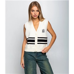 Жилет #КТ866 (3), кремовый