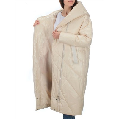 22-185 LT. BEIGE Пальто зимнее женское (200 гр. холлофайбер)