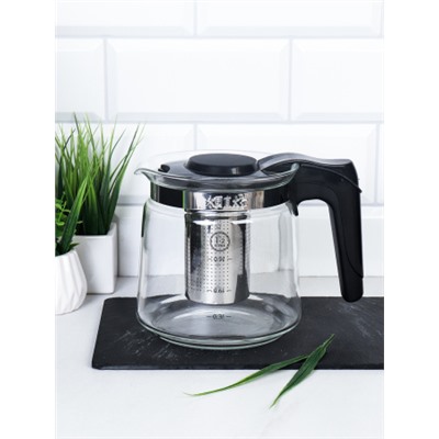 Чайник 1200 мл жаропрочное стекло / YG-L1200 /уп 24/